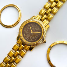 Load image into Gallery viewer, Very rare Vintage 1990s Boxed Vintage Fendi 'Two Faces of Janus' Unisex Quartz Watch with 3 Interchangeable Bezels