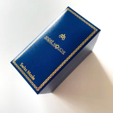 Load image into Gallery viewer, Vintage André Mouche Quartz Watch with Enamel Floral Design, Concealead Dial and Gold-Plated Bangle Bracelet