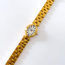 Load image into Gallery viewer, Vintage Gold-Plated Ladies' Balmain Quartz Watch with Butterfly Clasp