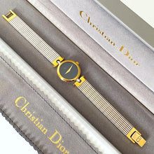 Load image into Gallery viewer, Vintage Two-Tone Christian Dior Ladies' Quartz Watch with Round Starry Night Dial