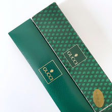 Load image into Gallery viewer, 1990s Gucci Quartz Watch with Rectangular Tank-Style Dial and Green Leather Strap