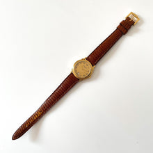 Load image into Gallery viewer, Vintage Christian Dior Gold-Plated Ladies' Quartz Watch with Brown Leather Strap - Boxed