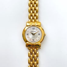 Load image into Gallery viewer, Vintage 1990s Gold-Plated Ladies' Nina Ricci Quartz Watch with Round Mother of Pearl Dial
