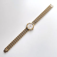 Load image into Gallery viewer, Vintage 1990s Crystal-Set Gold-Plated Ladies' Nina Ricci Quartz Watch with Round Mother of Pearl Dial