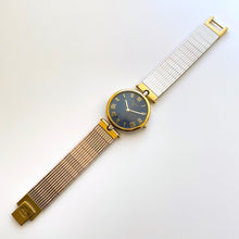 Load image into Gallery viewer, Vintage Two-Tone Christian Dior Unisex Quartz Watch with Round Metallic Blue Dial - Boxed