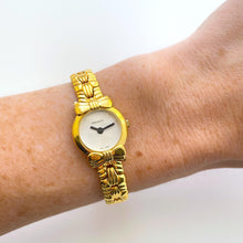 Load image into Gallery viewer, Vintage 00s Gold-Plated Ladies' Nina Ricci Quartz Watch with Round Dial and Interchangeable Straps