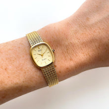 Load image into Gallery viewer, Vintage 1990s Gold-Plated Ladies' Seiko Exceline Quartz Watch