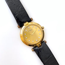 Load image into Gallery viewer, Balenciaga Ladies’ Quartz Watch – Gold-Plated with Diamond Dial, 1990s