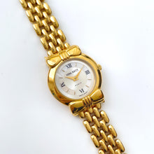 Load image into Gallery viewer, Vintage 1990s Gold-Plated Ladies' Nina Ricci Quartz Watch with Round Mother of Pearl Dial