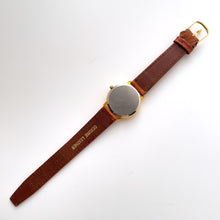 Load image into Gallery viewer, Vintage Unisex Gold-Tone Berkeley Moon Phase Quartz Watch With Brown Leather Strap
