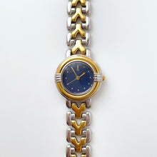 Load image into Gallery viewer, Vintage 1990s Yves Saint Laurent Ladies' Quartz Watch with Two-Tone Bracelet and Blue Dial