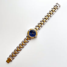 Load image into Gallery viewer, Vintage 1990s Yves Saint Laurent Ladies' Quartz Watch with Two-Tone Bracelet and Blue Dial