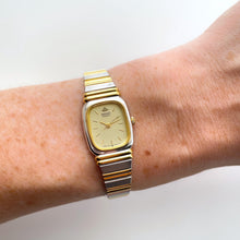 Load image into Gallery viewer, 1990s Ladies' Two-Tone Seiko Quartz Watch with Gold Dial