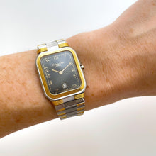 Load image into Gallery viewer, Vintage Two-Tone Christian Dior Unisex Quartz Watch with Tank-Style Dial