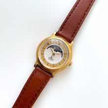 Load image into Gallery viewer, Ladies' Vintage Gold-Plated Lorus Sun & Moon Phase Quartz Watch