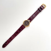 Load image into Gallery viewer, Cartier Must Vendome Vermeil - Gold-Plated Silver 925 with Brown/Burgundy Dial - With box and Papers