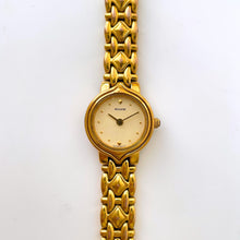 Load image into Gallery viewer, Vintage Ladies' Gold-Plated Accurist Quartz Watch with Beige Round Dial
