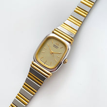 Load image into Gallery viewer, 1990s Ladies' Two-Tone Seiko Quartz Watch with Gold Dial