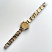 Load image into Gallery viewer, Vintage Two-Tone Christian Dior Ladies' Quartz Watch with Gold Dial and Date Window