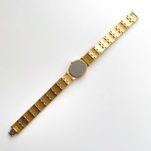 Load image into Gallery viewer, Vintage 1990s Gold-Plated Ladies' Seiko Quartz Watch with White Oval Dial and Roman Numerals