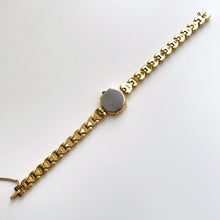 Load image into Gallery viewer, Very Rare 90s Gold-Plated Seiko Tissé Jewellery Quartz Watch with Tiny Dial, Thin Bracelet and 6 Rubies