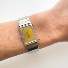 Load image into Gallery viewer, Rare Vintage 90s Two-Tone Yves Saint Laurent Ladies' Reverso Quartz Watch