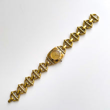 Load image into Gallery viewer, Vintage 1990s Gucci 6300L Quartz Watch with Gold-Plated Bracelet