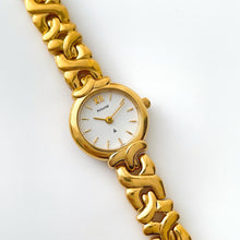 Load image into Gallery viewer, Vintage Ladies' Gold-Plated Accurist Quartz Watch with White Round Dial