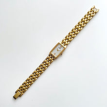 Load image into Gallery viewer, Thin Vintage 1990s Gold-Plated Ladies' Seiko Quartz Watch with Mother of Pearl Dial