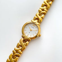 Load image into Gallery viewer, Vintage Ladies' Gold-Plated Accurist Quartz Watch with White Round Dial