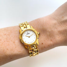 Load image into Gallery viewer, Ladies' Vintage 90s Gold-Plated Fendi 850L Quartz Watch with White Dial