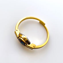 Load image into Gallery viewer, Chandler Peek-a-Boo Quartz Watch with Red Floral Enamel & Concealed Dial