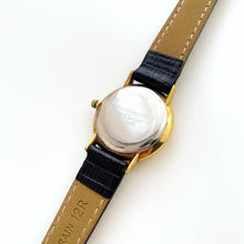 Load image into Gallery viewer, Balenciaga Ladies’ Quartz Watch – Gold-Plated with Black Dial & Leather Strap