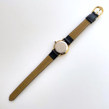 Load image into Gallery viewer, Balenciaga Ladies’ Quartz Watch – Gold-Plated with Black Dial & Leather Strap