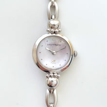 Load image into Gallery viewer, Vintage Silver-Tone Ladies' Courrèges Quartz Watch with Mother of Pearl Dial