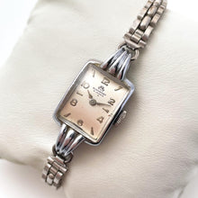 Load image into Gallery viewer, Vintage Ladies' Silver-Tone Art Deco Bucherer Mechanical Watch