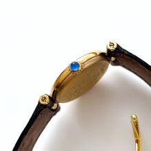 Load image into Gallery viewer, Vintage Ladies' Cartier Must Vendome Vermeil - Gold-Plated Silver 925 with Black Dial - With Papers