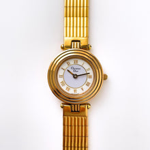 Load image into Gallery viewer, Vintage 1990s Gold-Plated Christian Dior 3051 Ladies' Quartz Watch with Round Sector Dial