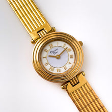 Load image into Gallery viewer, Vintage 1990s Gold-Plated Christian Dior 3051 Ladies' Quartz Watch with Round Sector Dial