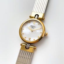 Load image into Gallery viewer, Vintage 1990s Two-Tone Christian Dior 3025 Ladies' Quartz Watch with Round Mother of Pearl Dial