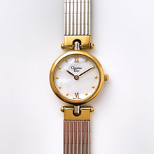 Load image into Gallery viewer, Vintage 1990s Two-Tone Christian Dior 3025 Ladies' Quartz Watch with Round Mother of Pearl Dial