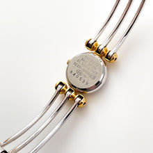 Load image into Gallery viewer, Seiko Quartz Watch – Two-Tone Articulated Bangle with Coloured Gems, 1990s