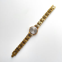 Load image into Gallery viewer, Vintage 1990s Gold-Plated Ladies' Seiko Quartz Watch with Round White Dial and Roman Numerals