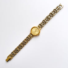 Load image into Gallery viewer, Vintage 1990s Gold-Plated Ladies' Seiko Quartz Watch with Round Dial and Intricate Bracelet