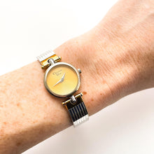 Load image into Gallery viewer, Vintage 1990 Two-Tone Christian Dior Ladies' Quartz Watch with Round Gold Dial - Boxed