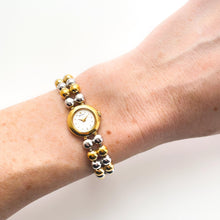 Load image into Gallery viewer, Vintage 1990s Two-Tone Ladies' Seiko Quartz Watch With Beaded Bracelet
