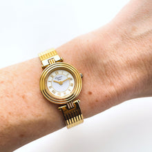 Load image into Gallery viewer, Vintage 1990s Gold-Plated Christian Dior 3051 Ladies' Quartz Watch with Round Sector Dial