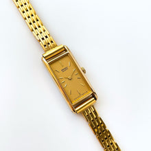 Load image into Gallery viewer, Vintage 1990s Gold-Plated Ladies' Seiko Quartz Watch With Rectangular Dial