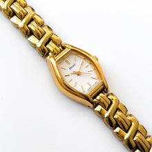 Load image into Gallery viewer, Vintage 1990s Gold-Plated Ladies' Seiko Quartz Watch with White Dial and Intricate Bracelet - Boxed