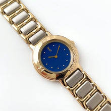 Load image into Gallery viewer, Vintage 1990s Yves Saint Laurent Ladies' Quartz Watch with Two-Tone Bracelet and Blue Dial